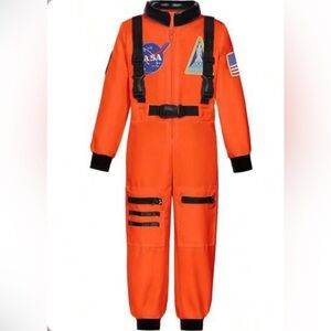 Child Orange Astronaut Costume